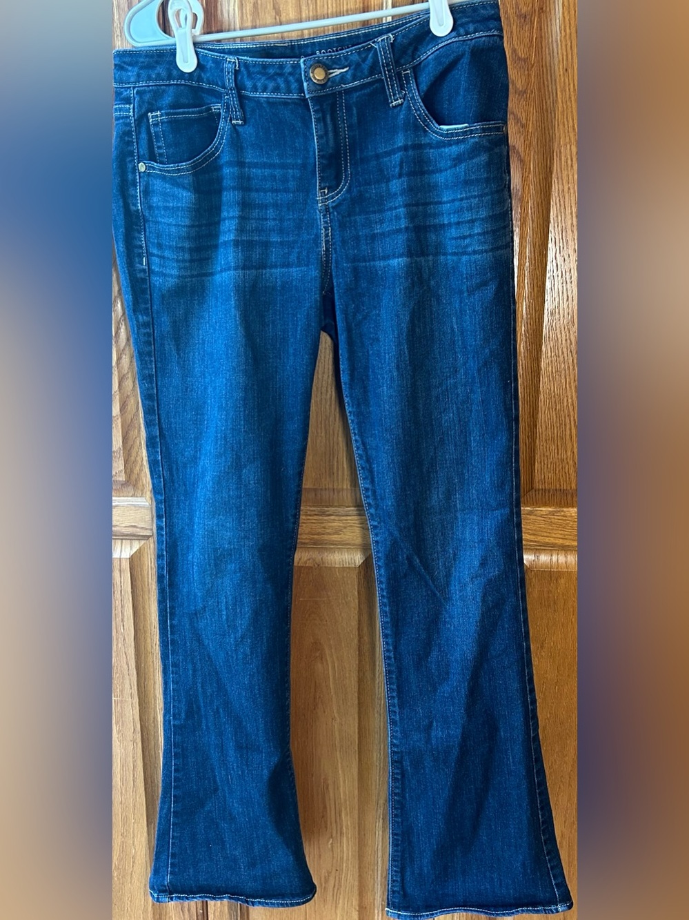 Simply Vera Vera Wang Dark Blue Bootcut Mid Rise Jeans size 8